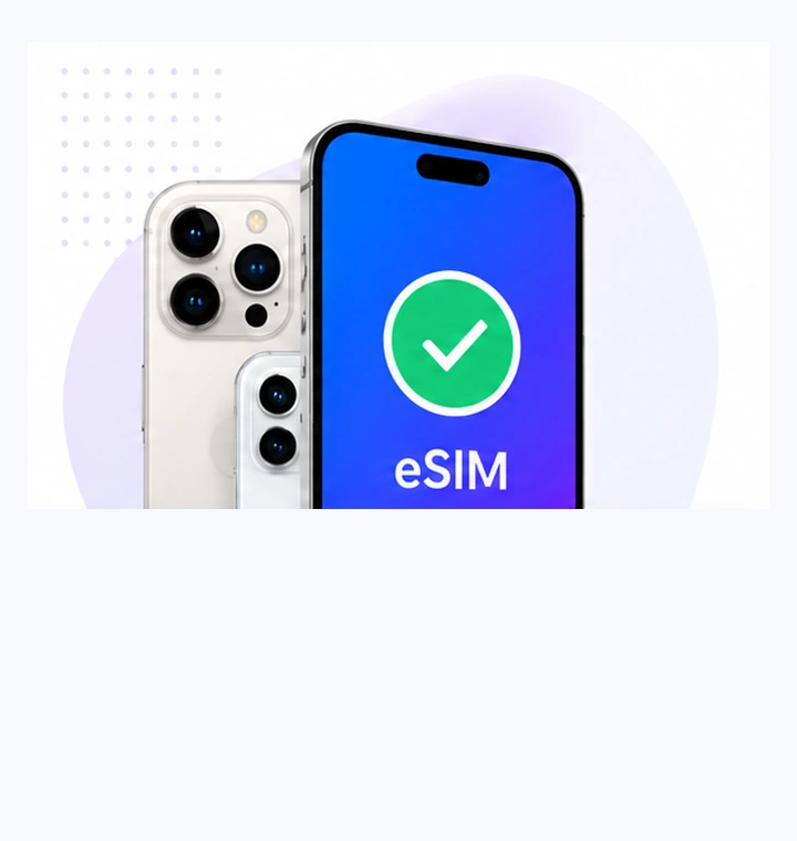 Phone eSIM compatibility illustration