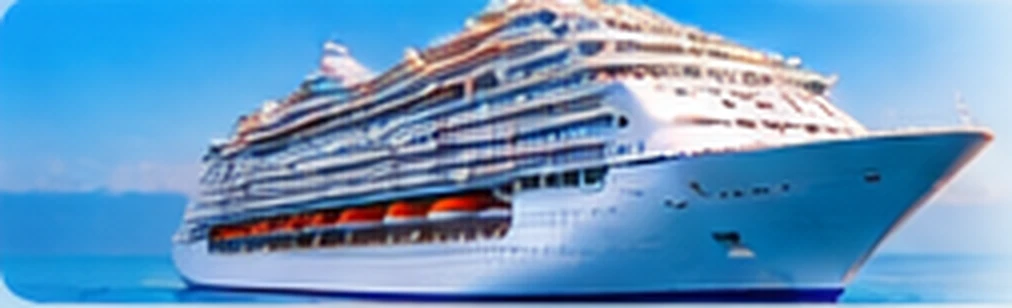 Cruise ship at sea